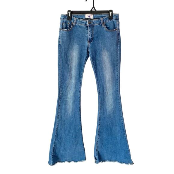 AC for AG Low Rise Bell Bottom Flare Stretch Jeans size 31 - Picture 2 of 9